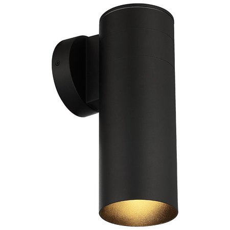 Access Lighting Matira, 1 Light Outdoor LED Wall Mount, Black Finish 20148LEDDMGLP-BL